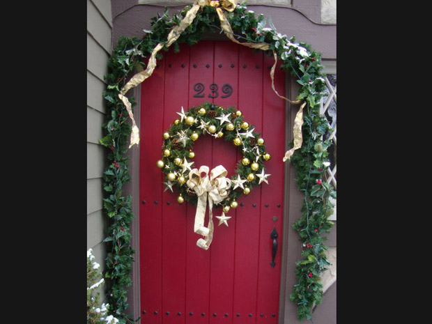 Como Decorar a Porta de Entrada para o Natal – Decoração