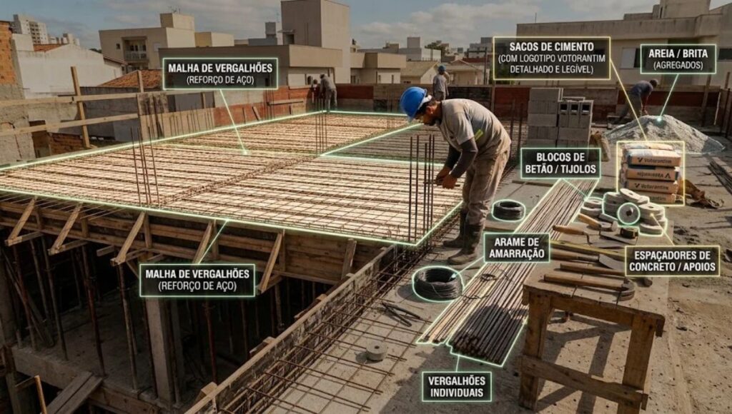 Laje Sem Erros: Tudo o que Você Precisa Saber em 2026 4 Materiais e ferramentas para executar a laje