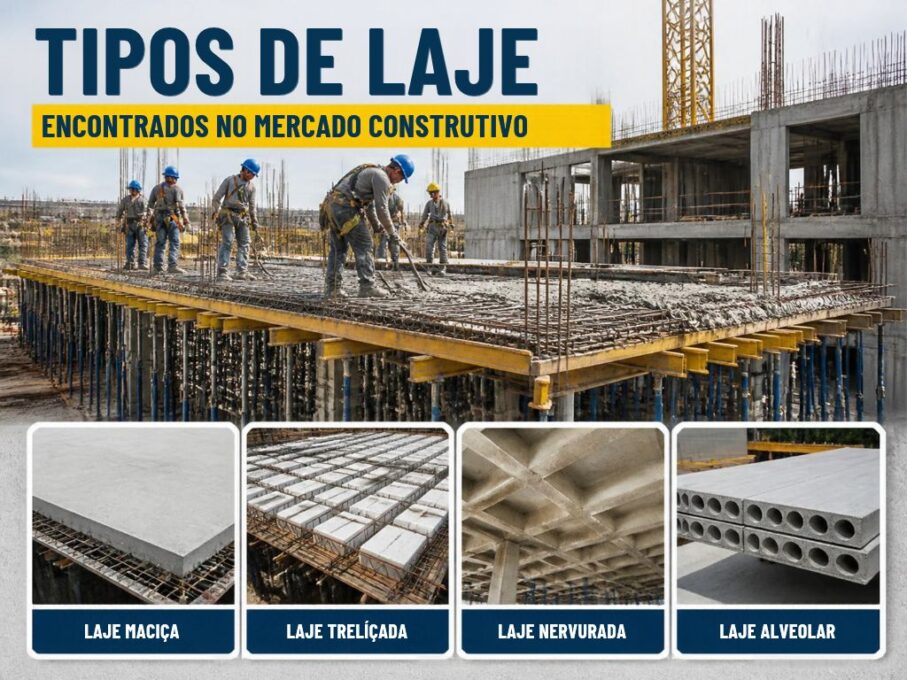 Laje Sem Erros: Tudo o que Você Precisa Saber em 2026 3 Tipos de laje encontrados no mercado construtivo