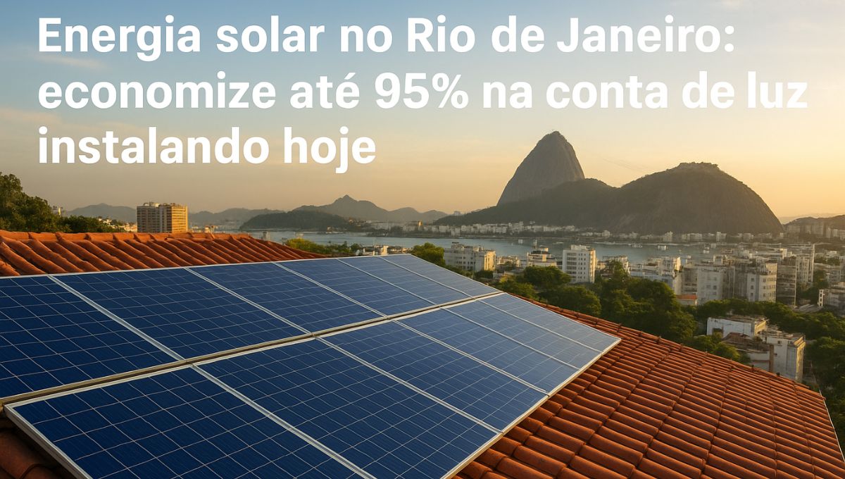 Energia Solar no Rio de Janeiro: Como Economizar Até 95% na Conta de Luz Instalando Hoje