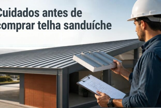 Cuidados antes de comprar telha sanduíche
