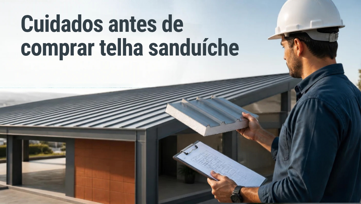Cuidados antes de comprar telha sanduíche